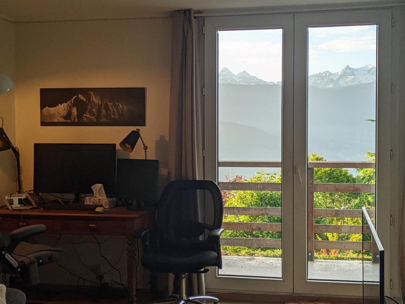 Maison Familiale En Montagne Avec Vue Merveilleuse Sur Le Massif De Belledonne Saint-Bernard  Εξωτερικό φωτογραφία